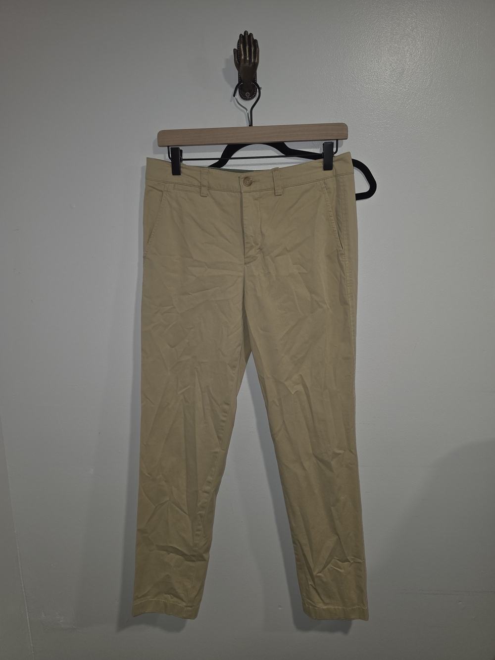 Vince Neutral Tan Tailored Cropped Ankle Pants Slik Fit Women's Size 4